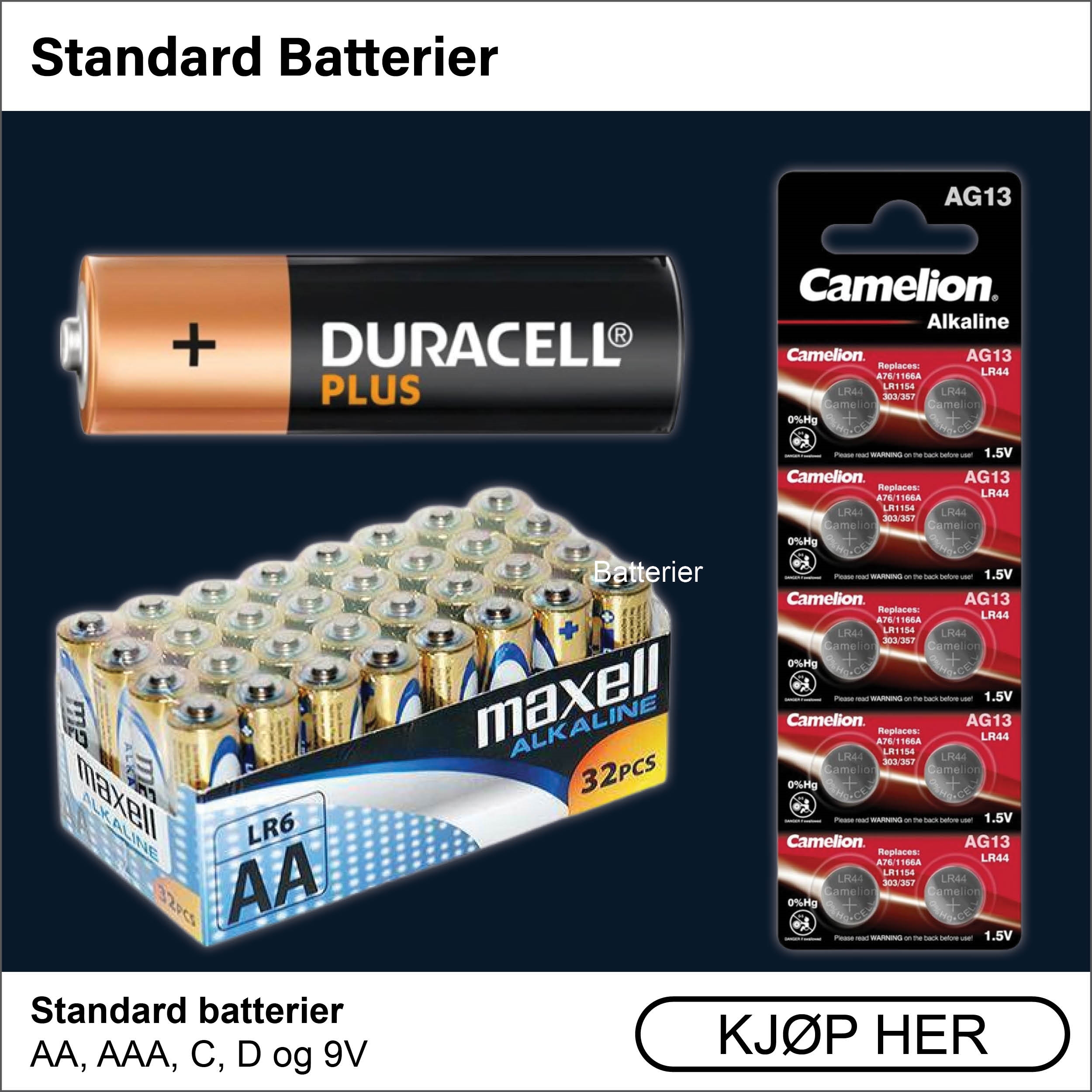 Standard batterier